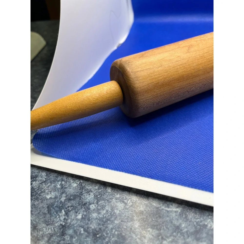 Vintage Style Wooden Rolling Pin 16 Inch Hardwood Kitchen Baking Tool Brown